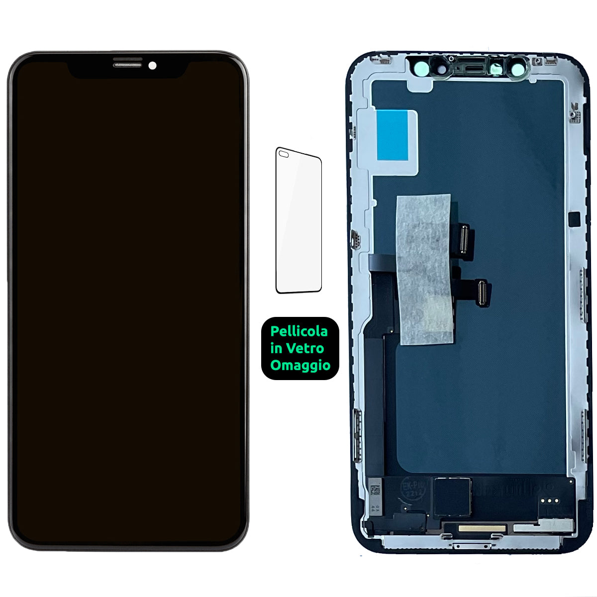 Display Schermo Lcd EK Pro Incell Apple Iphone X Touch Screen Vetro Nero