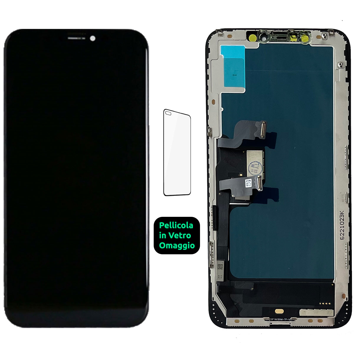 Display Schermo Lcd Incell Apple Iphone XS Max Touch Screen Vetro Nero