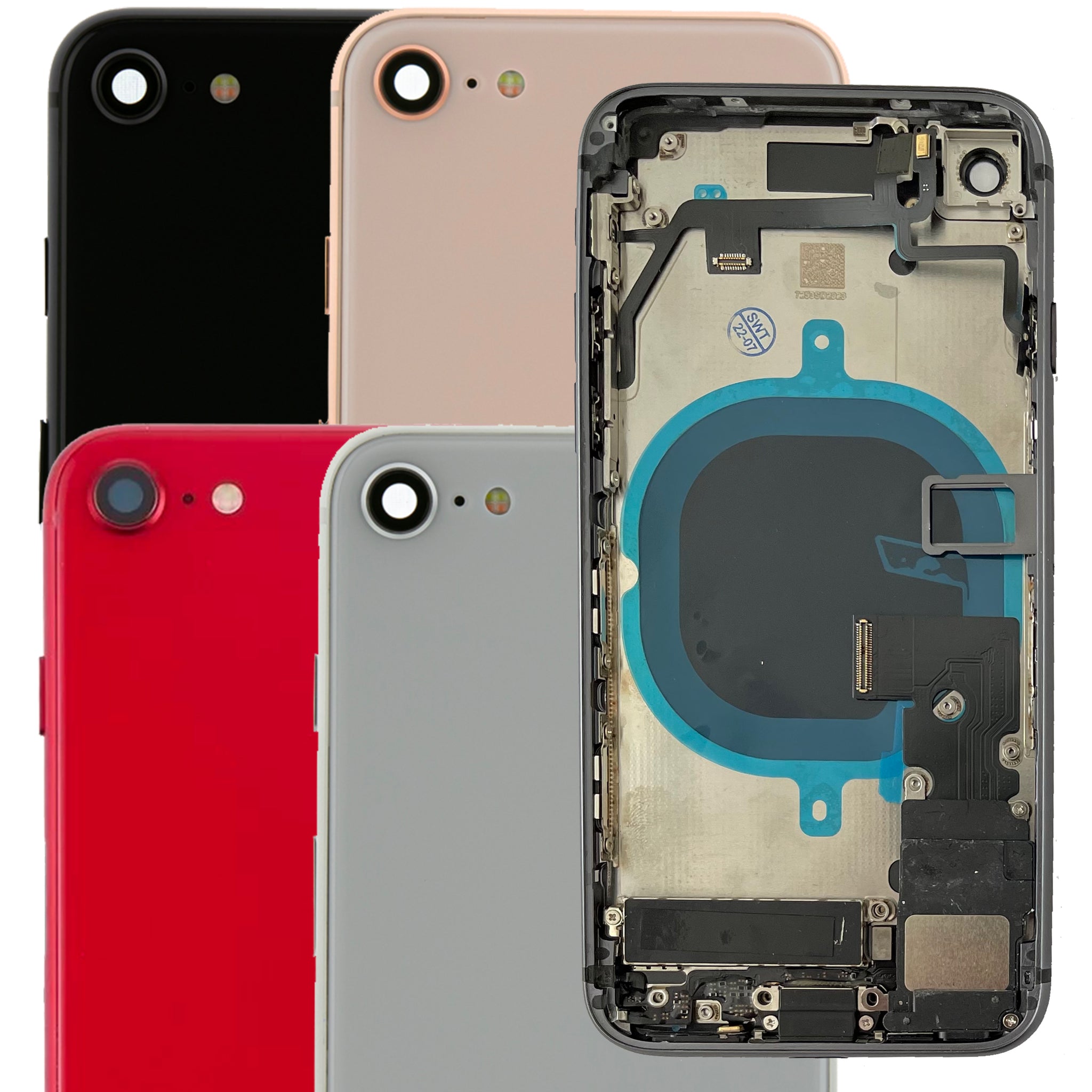 Scocca Posteriore Frame Telaio per Apple Iphone 8 Back Case Cover