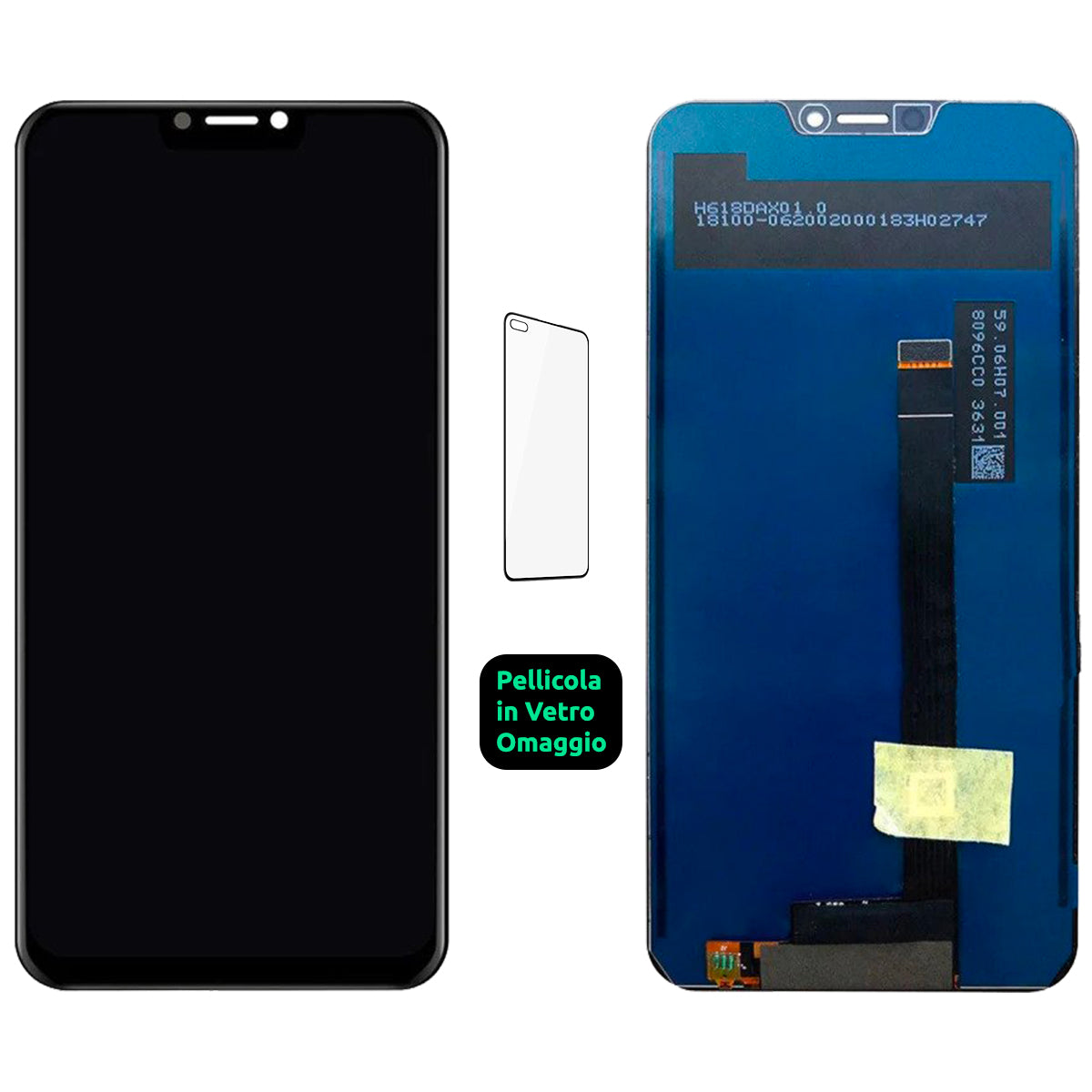 Display Schermo Lcd Asus Zenfone 5 ZE620KL X00QD Touch Screen Vetro Nero