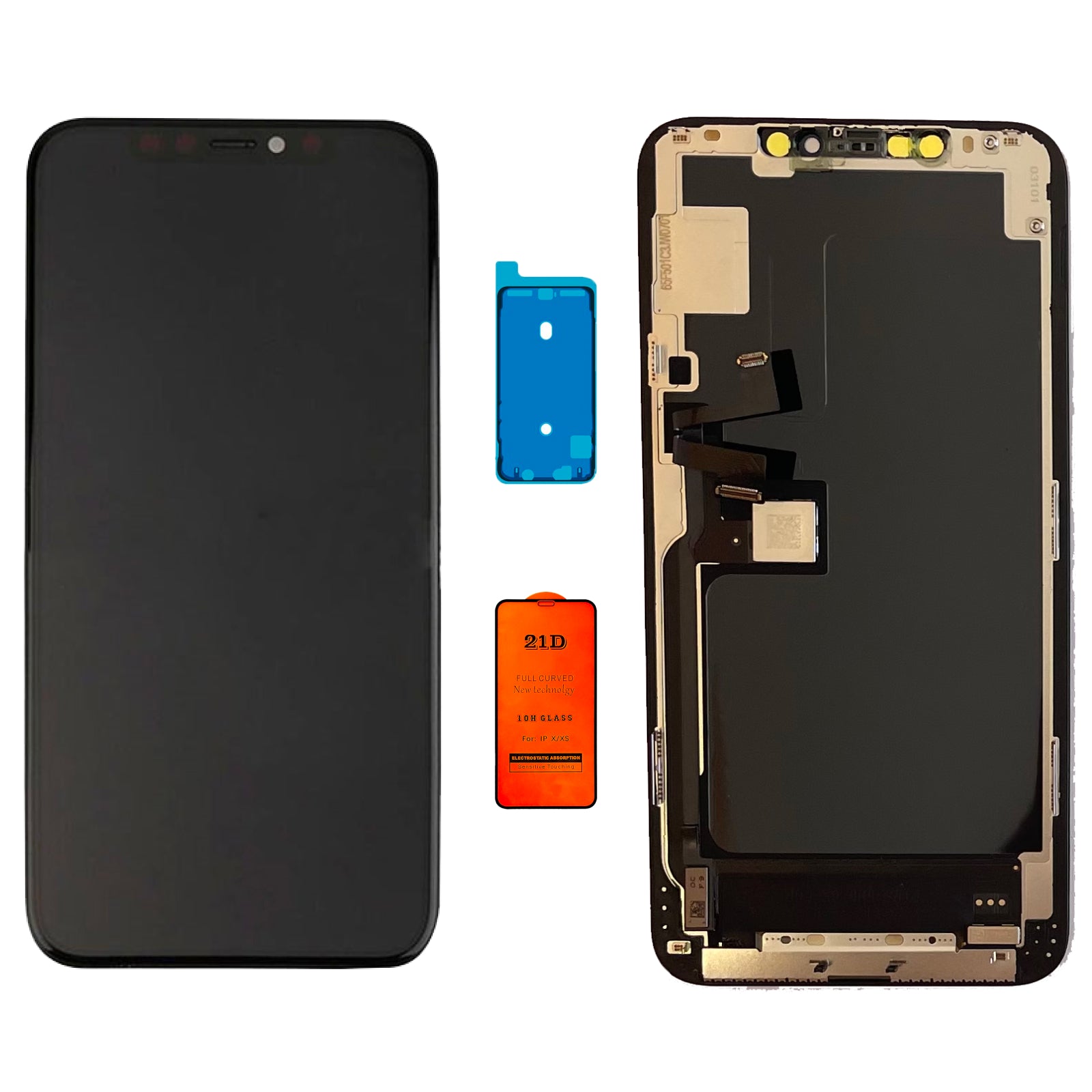 Display Lcd Schermo Touch Screen Apple Iphone 11 Pro Max ZY Incell Originale A2161 A2218 A2220 Adesivo Vetro Temperato