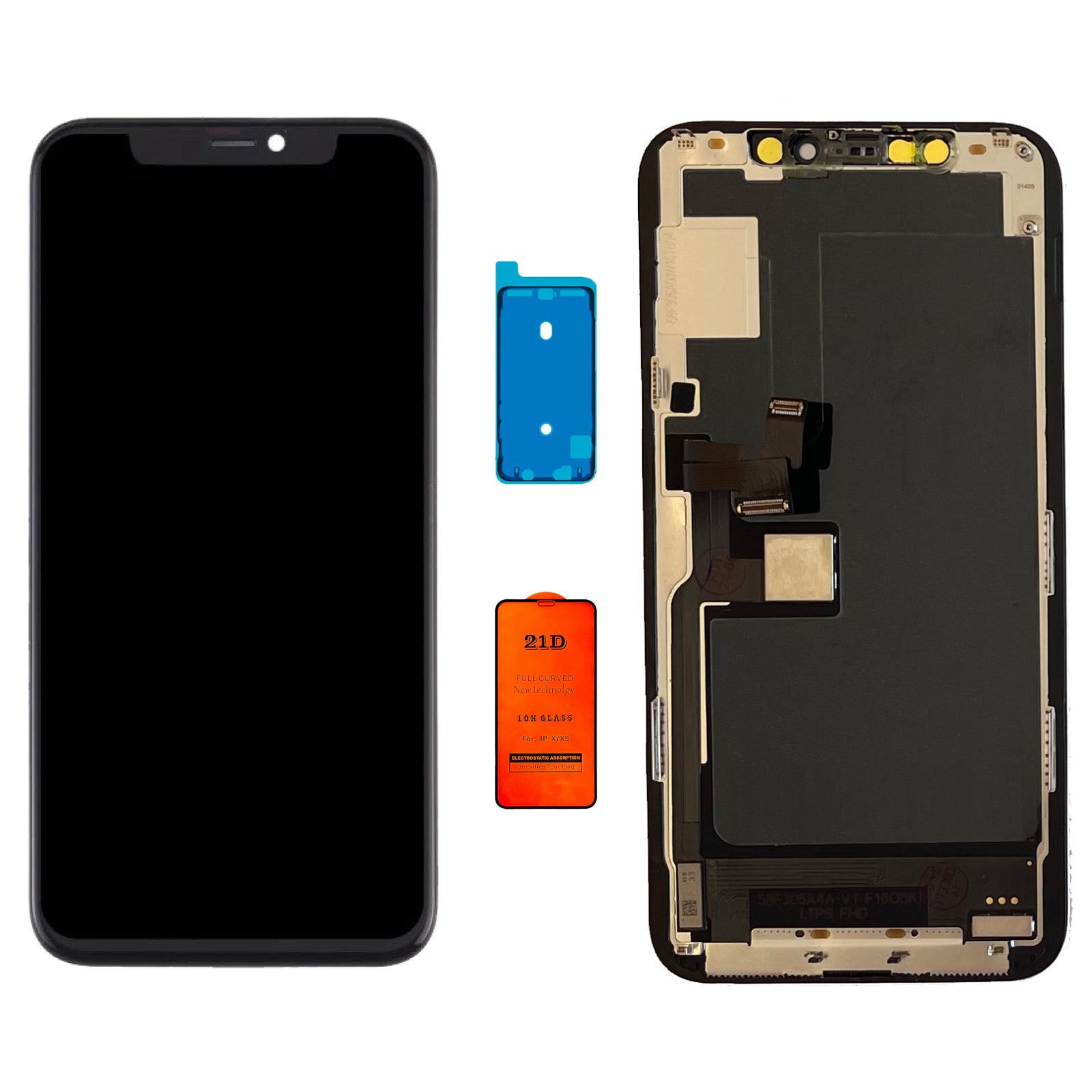 Display Lcd Schermo Touch Screen Apple Iphone 11 Pro ZY Incell Originale A2160 A2215 A2217 Adesivo Vetro Temperato