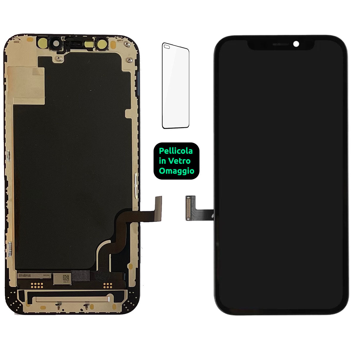 Display Lcd Schermo Touch Screen Apple Iphone 12 Mini EK Pro Incell Originale OEM A2176 A2398 A2399 A2400