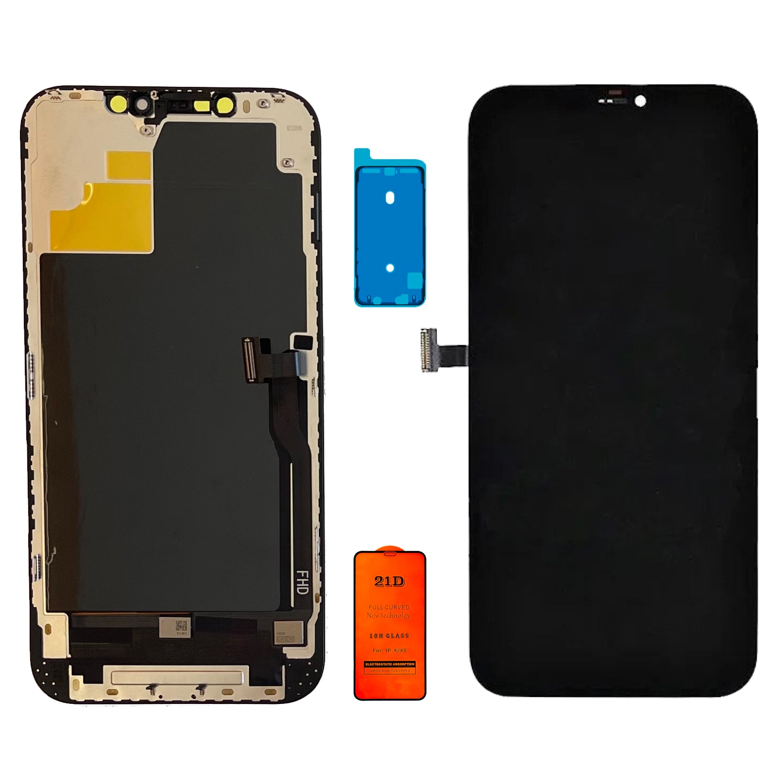 Display Lcd Schermo Touch Screen Apple Iphone 12 Pro Max ZY Incell Originale A2342 A2410 A2411 A2412 Adesivo Vetro Temperato
