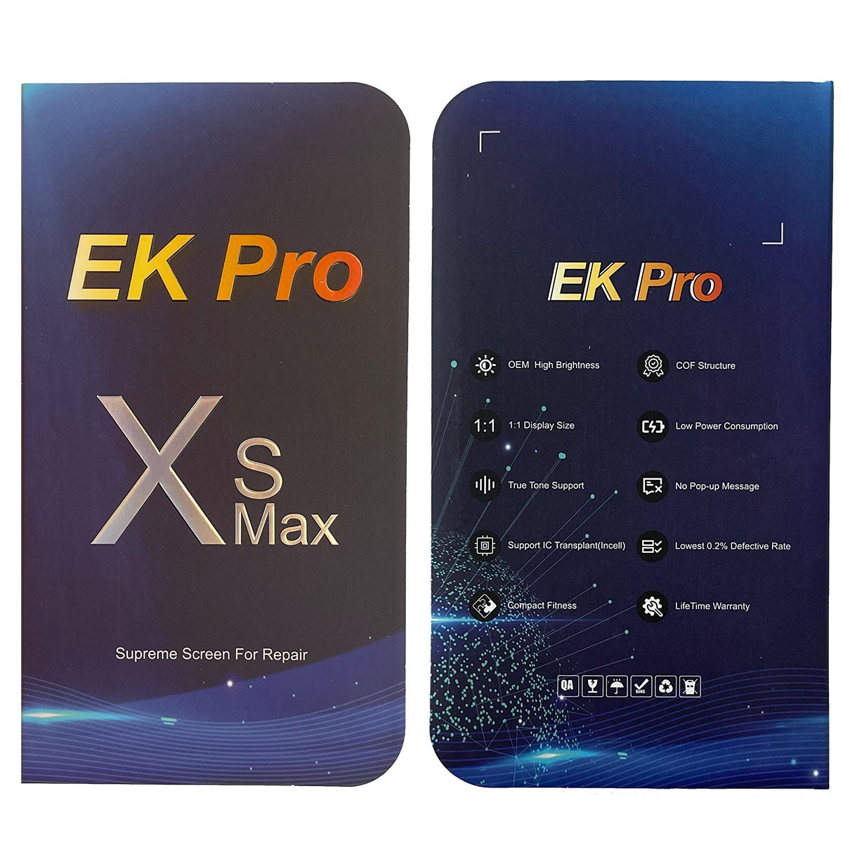 Display Lcd Schermo Touch Screen Apple Iphone XS Max EK Pro Incell Originale A1921 A2101 A2102 A2104 Box