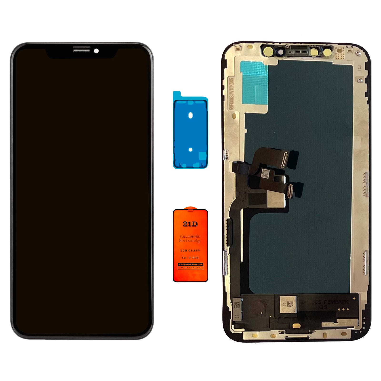 Display Lcd Schermo Touch Screen Apple Iphone XS ZY Incell Originale A1920 A2097 A2098 A2100 Adesivo Vetro Temperato
