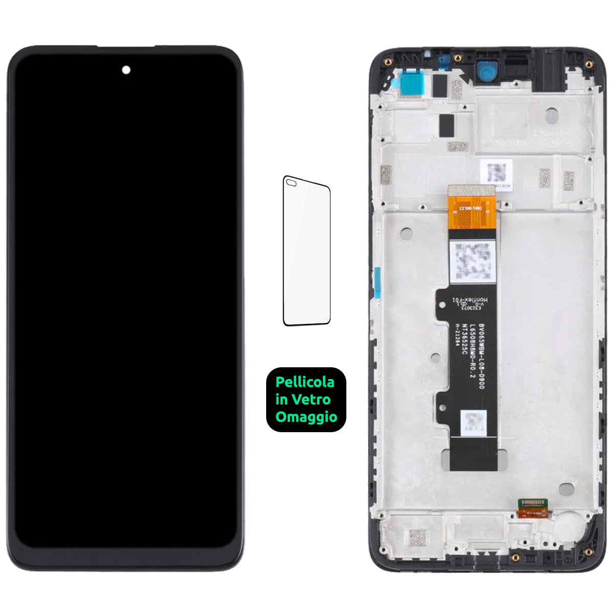 Display Schermo Lcd + Frame Motorola Moto G22 XT-2231 Touch Screen Vetro Nero
