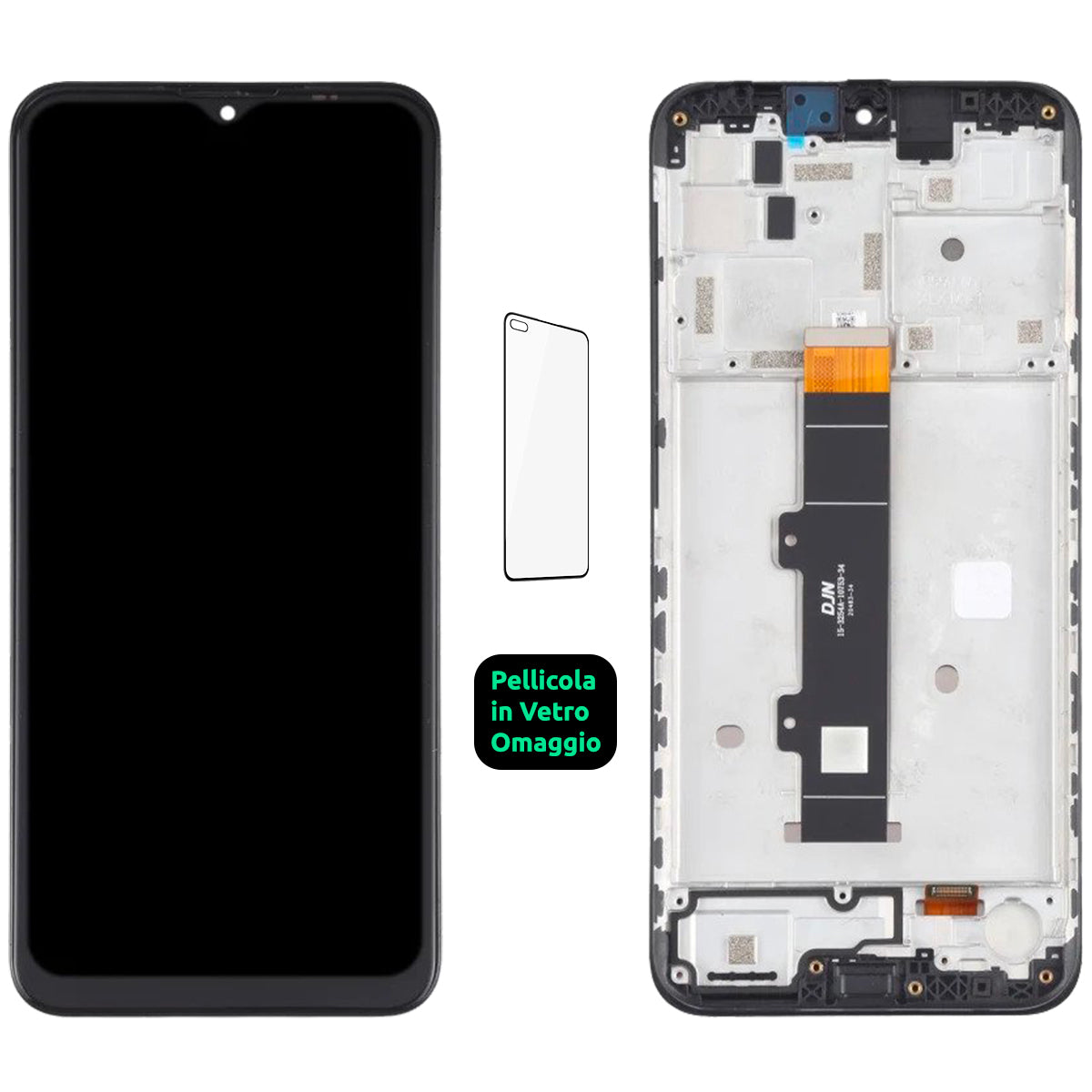 Display Schermo Lcd + Frame Motorola Moto G30 XT-2129 Touch Screen Vetro Nero