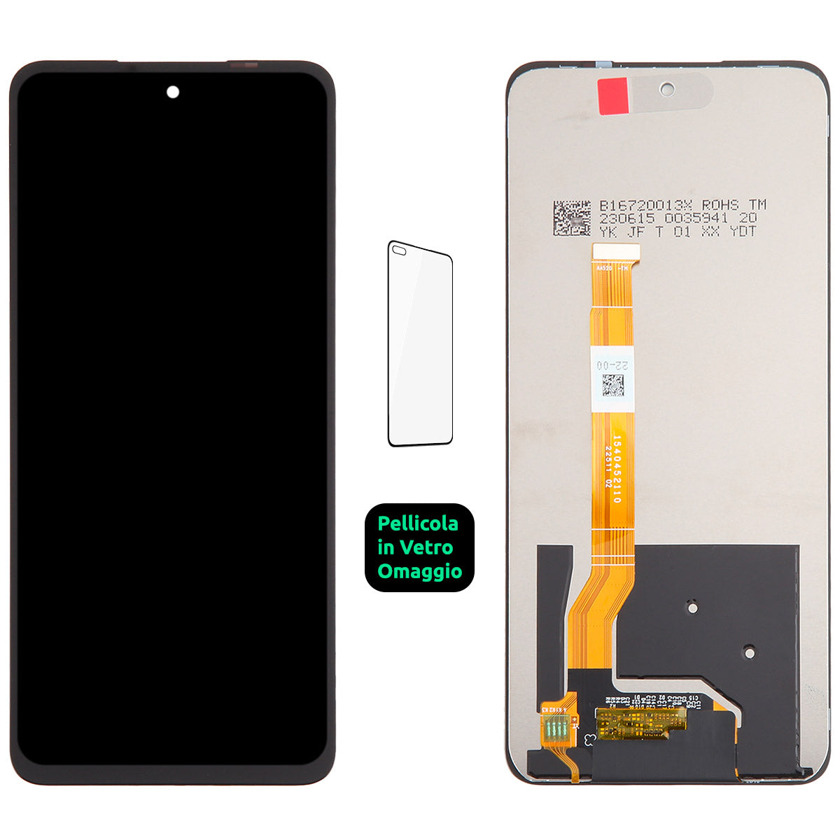 Display Schermo Lcd Oppo A58 4g CPH2577 Touch Screen Vetro Nero