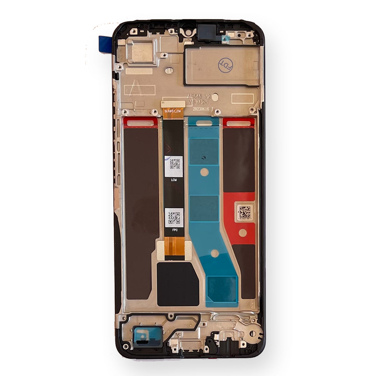 Display Schermo Lcd + Frame Oppo Realme C51 RMX3830 Touch Screen Vetro Nero