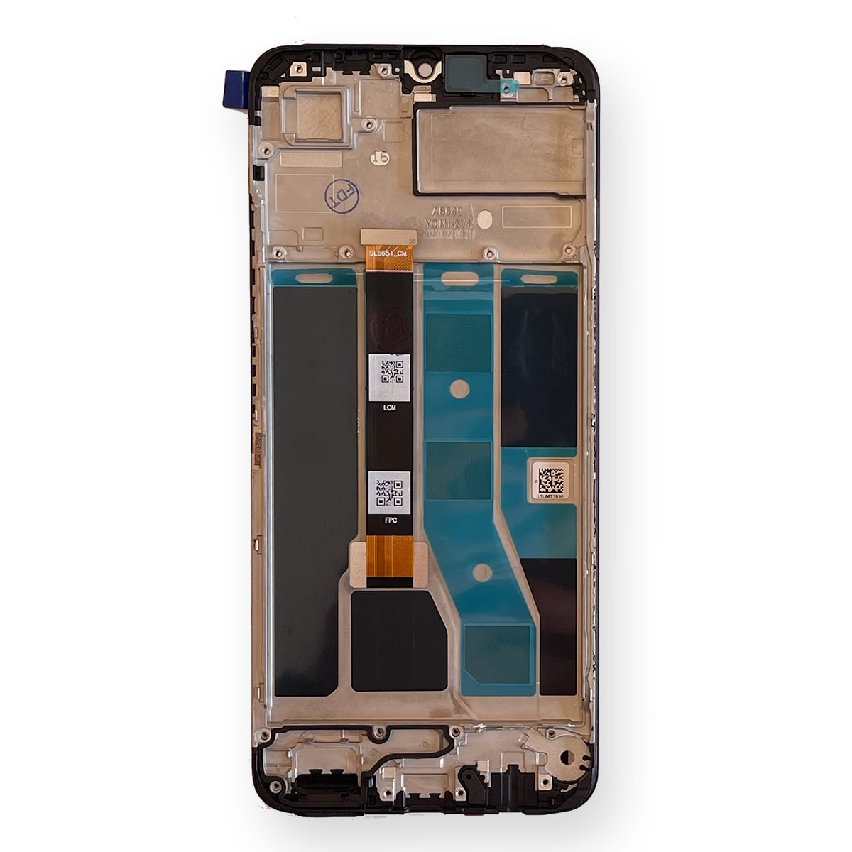 Display Schermo Lcd + Frame Oppo Realme C53 RMX3760 RMX3762 Touch Screen Vetro Nero