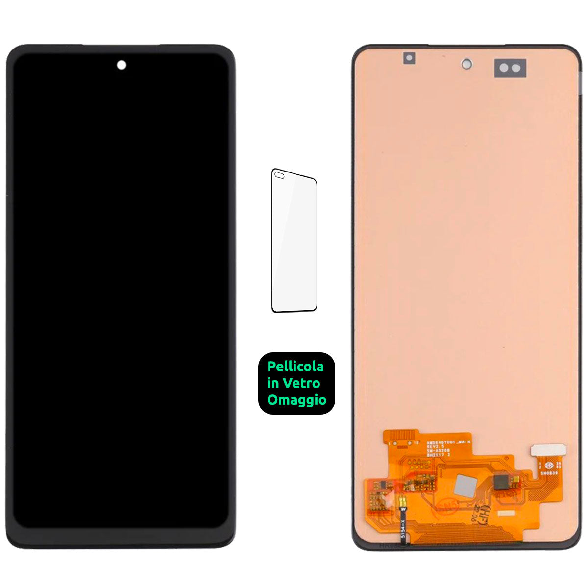 Display Schermo Lcd TFT Samsung Galaxy A52S 5g SM-A528 A528B Touch Screen Vetro Nero