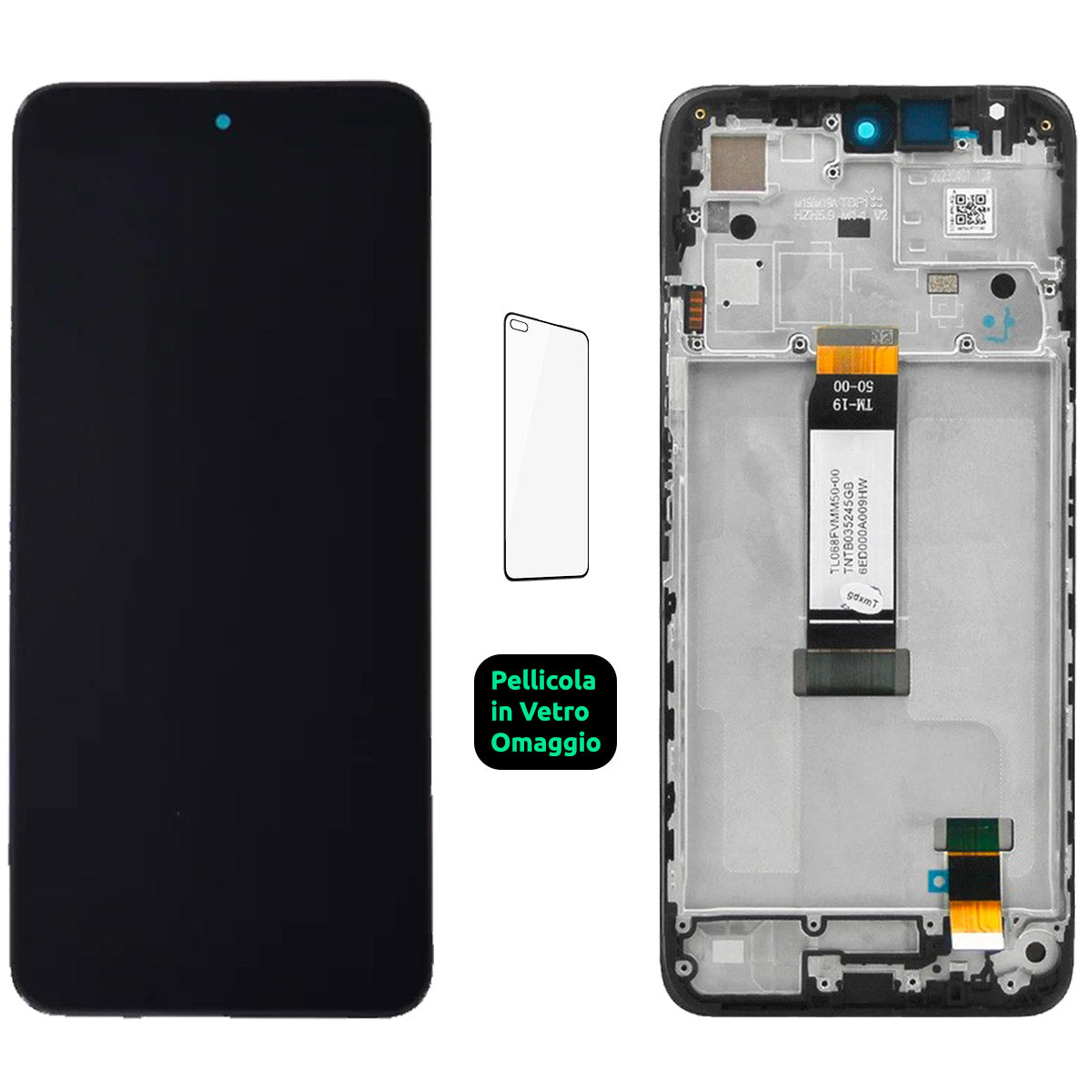 Display Schermo Lcd + Frame Xiaomi Redmi 12 23053RN02 23053RN02Y Touch Screen Vetro Nero