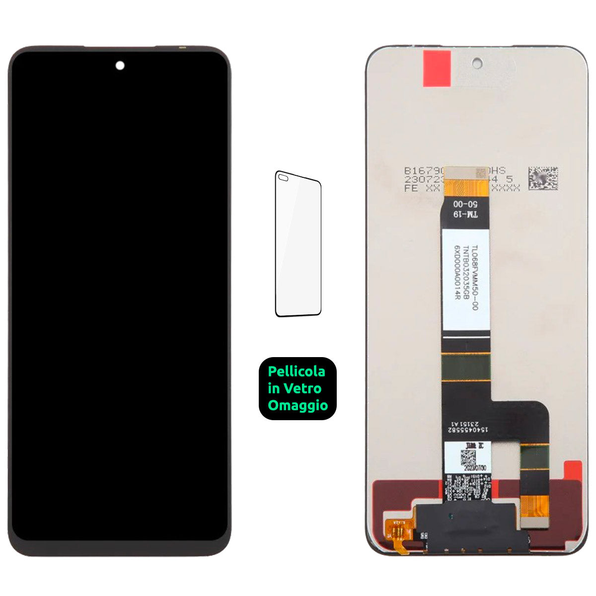 Display Schermo Lcd Xiaomi Redmi 12 23053RN02 23053RN02Y Touch Screen Vetro Nero