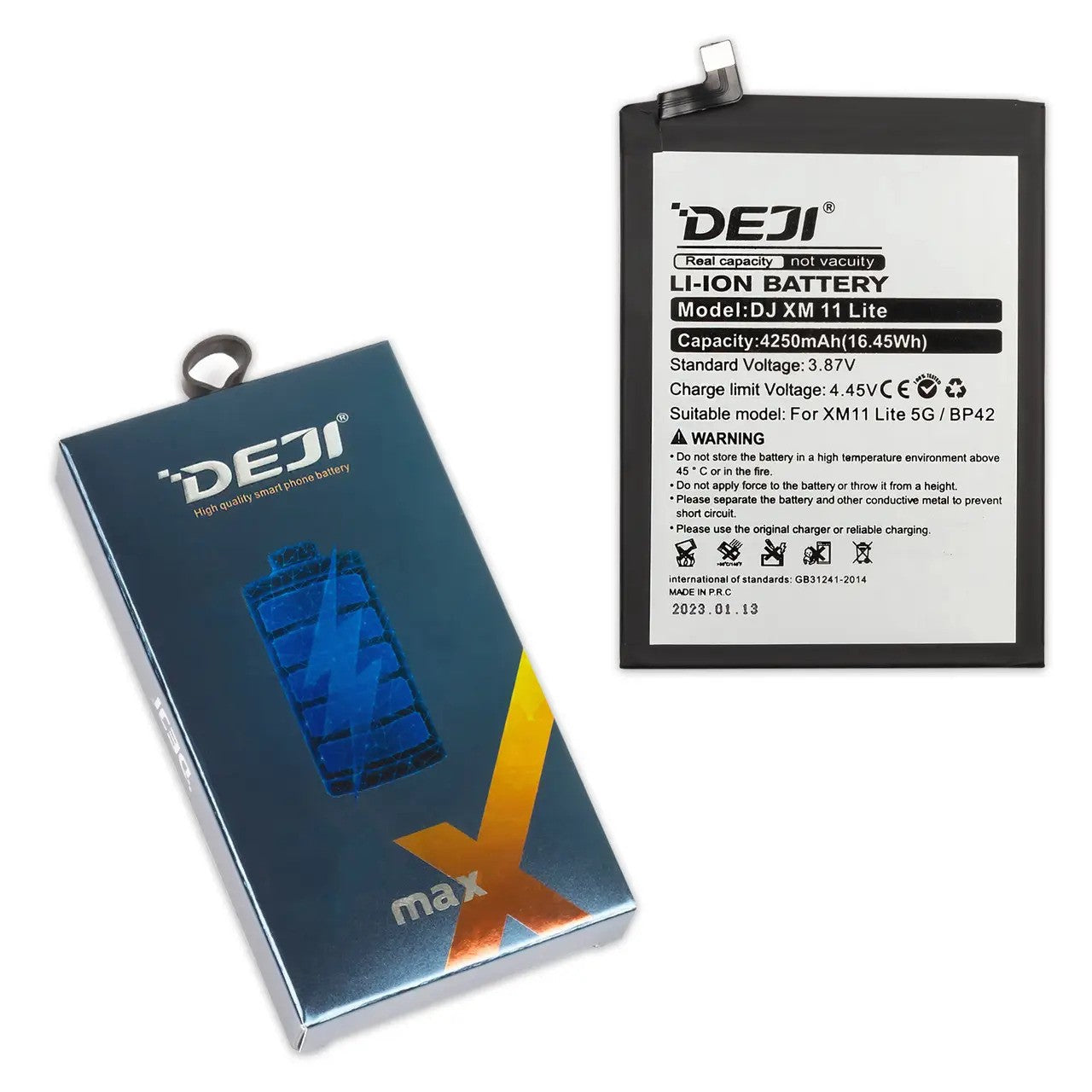 Batteria di Ricambio Pila Deji per Xiaomi Mi 11 Lite 4g / 5g 4250mAh BP42