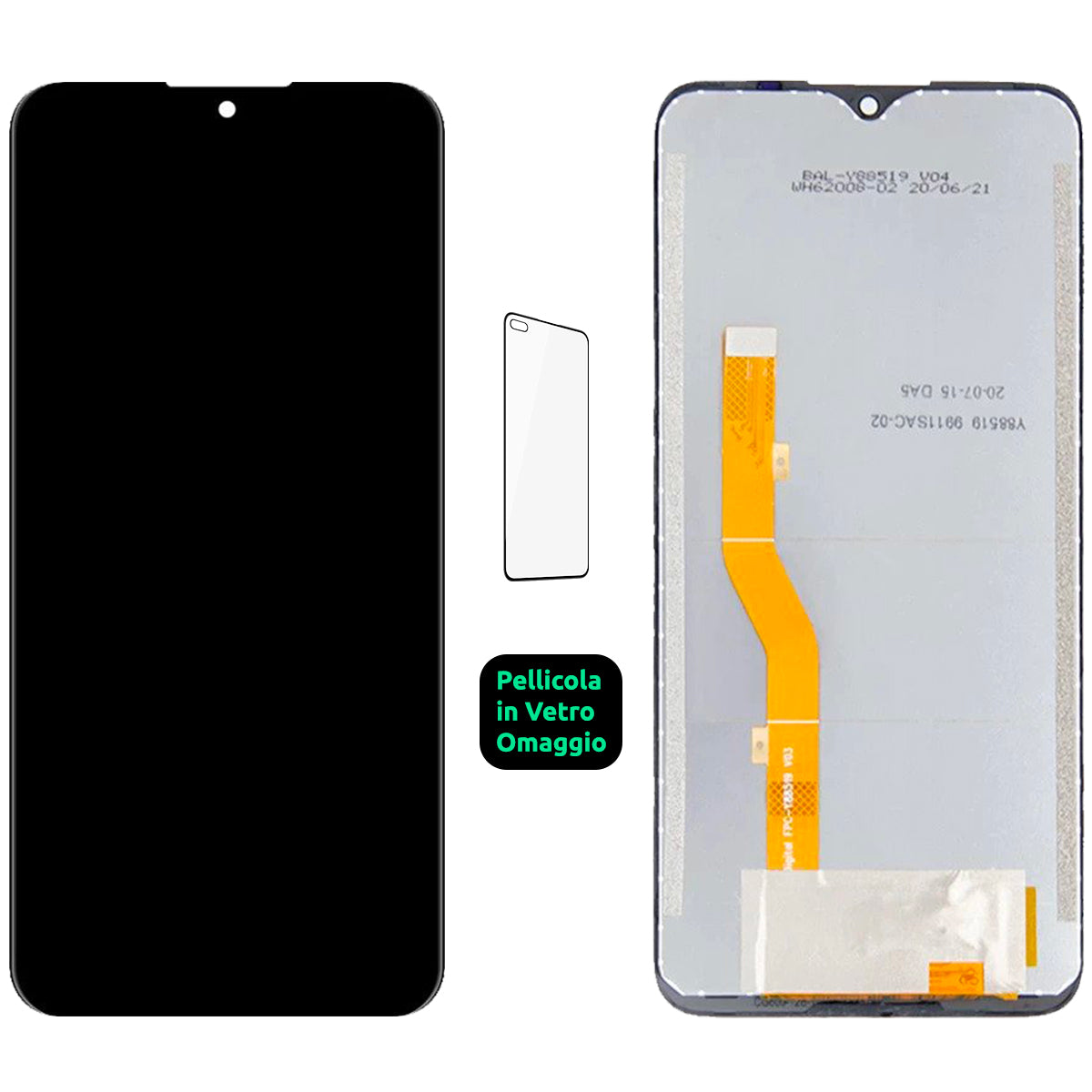 Display Schermo Lcd Alcatel 1SE 2020 5030 OT-5030D Touch Screen Vetro Nero