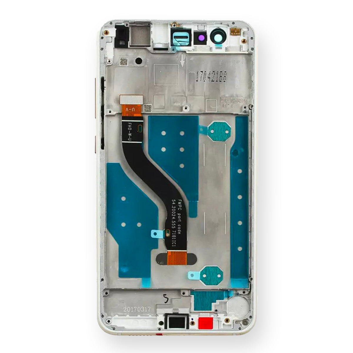 Display Schermo Lcd + Frame Huawei P10 Lite WAS-LX1 LX1A Touch Screen Vetro Bianco