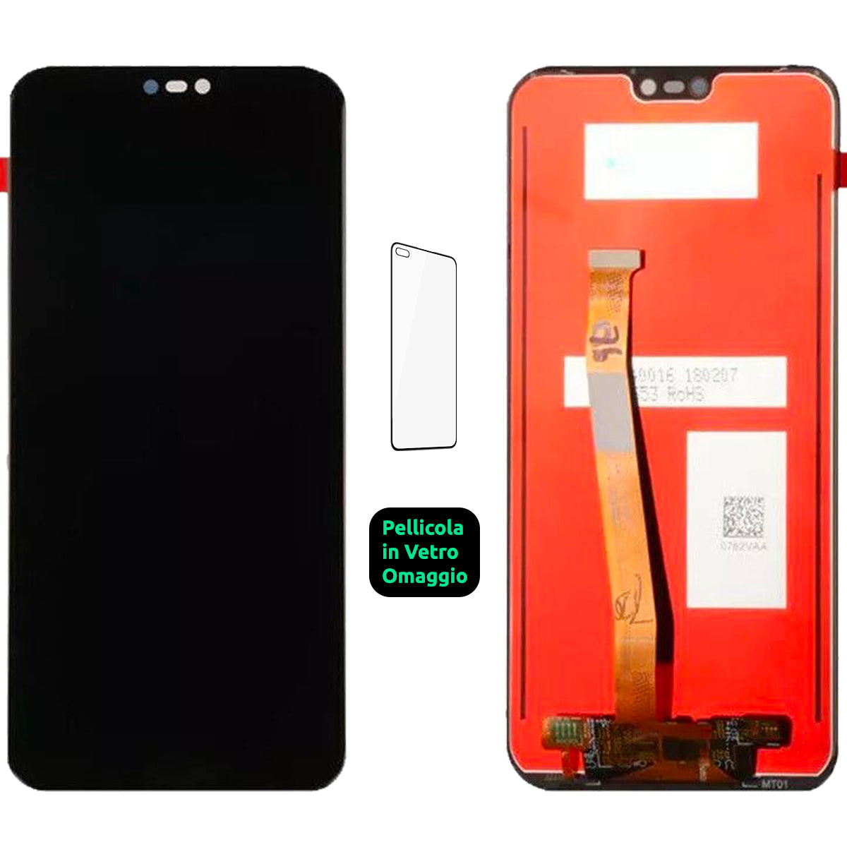 Display Schermo Lcd Huawei P20 Lite ANE-LX1 Touch Screen Vetro Nero