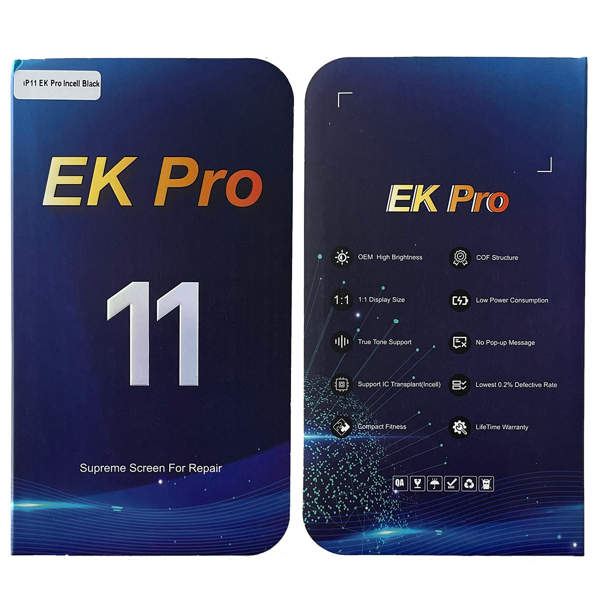 Display Lcd Schermo Touch Screen Apple Iphone 11 EK Pro Incell Originale A2111 A2221 A2223 Box