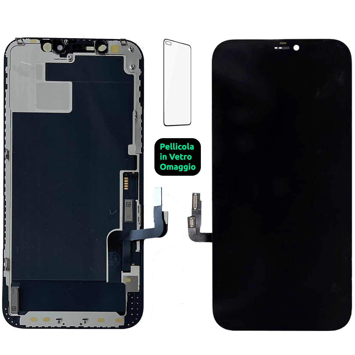 Display Lcd Schermo Touch Screen Apple Iphone 12 / 12 Pro EK Pro Incell Originale OEM A2172 A2402 A2403 A2404 A2341 A2406 A2407 A2408