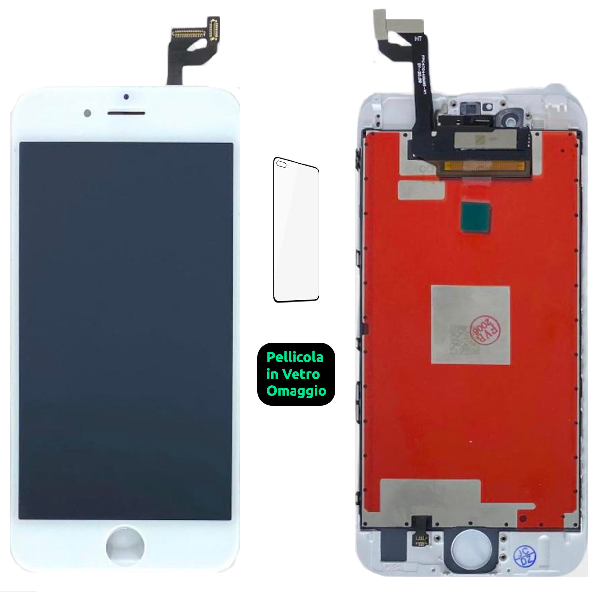 Display Schermo Lcd Apple Iphone 6S Touch Screen Vetro Bianco