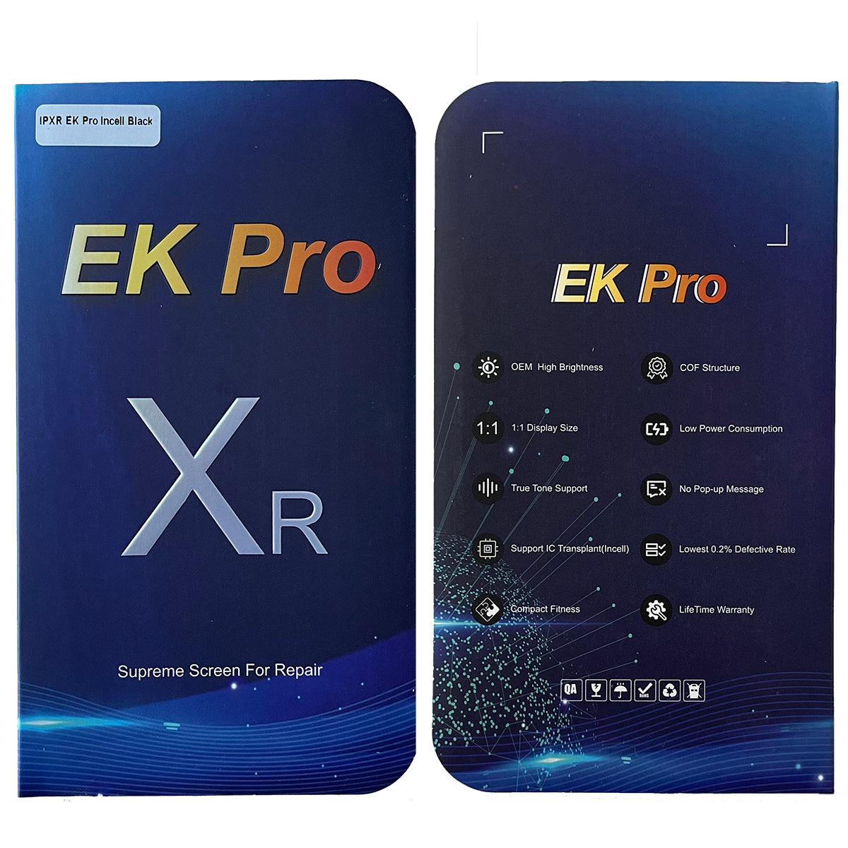 Display Lcd Schermo Touch Screen Apple Iphone XR EK Pro Incell Originale A1984 A2105 A2106 A2108 Box