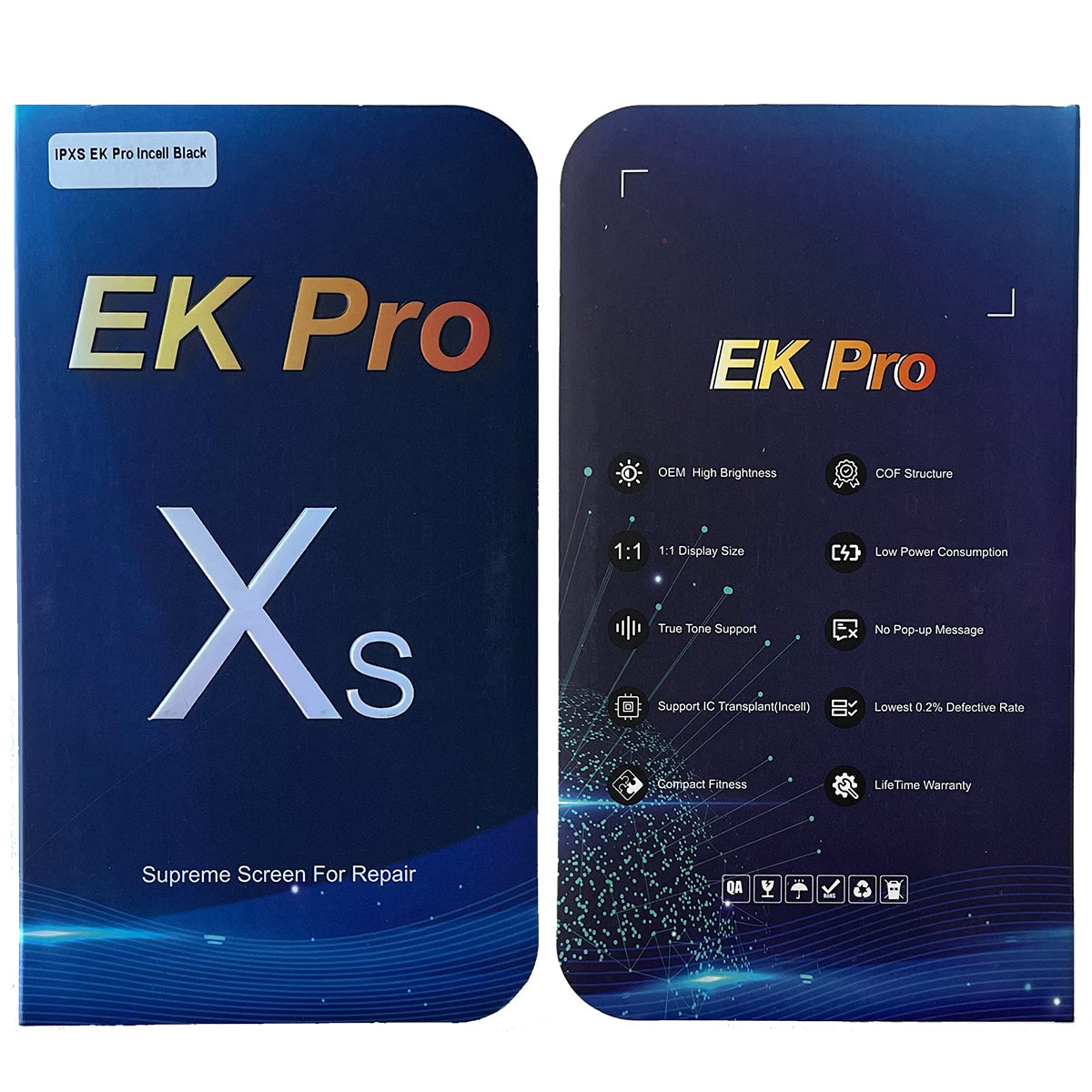 Display Apple Iphone XS EK Pro Incell Pari Originale A1920 A2097 A2098 A2100 Box
