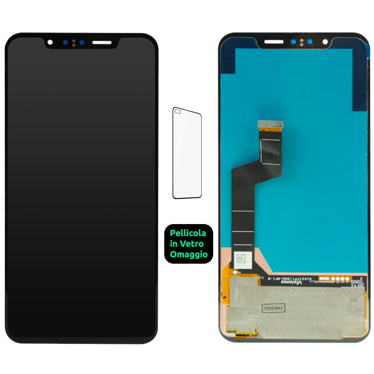 Display Schermo Lcd Oled Lg G8S G810 LMG810EAW Touch Screen Vetro Nero