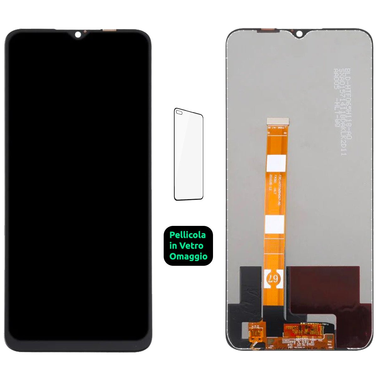 Display Schermo Lcd Oppo A16 CPH2269 A16S CPH2271 Touch Screen Vetro Nero