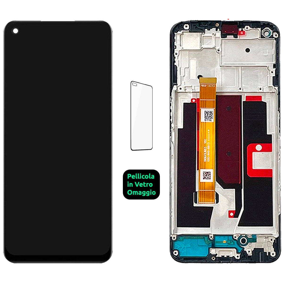 Display Schermo Lcd + Frame Oppo A54 5g CPH2195 Touch Screen Vetro Nero