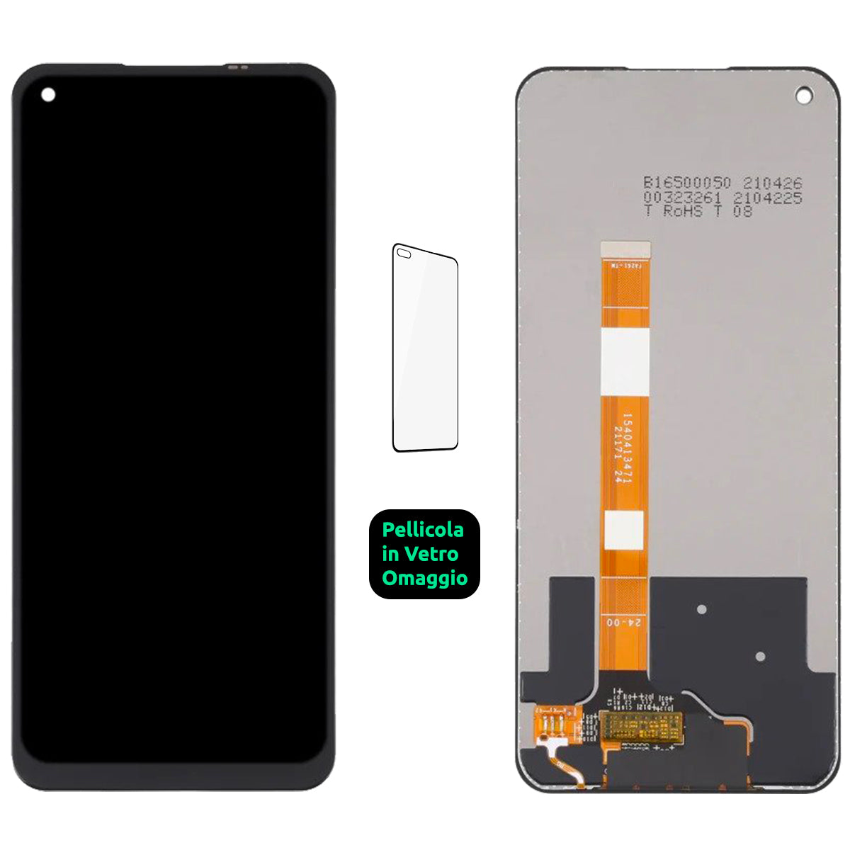 Display Schermo Lcd Oppo A54 5g CPH2195 / A74 5g CPH2197 CPH2263 / A93 5g Touch Screen Vetro Nero