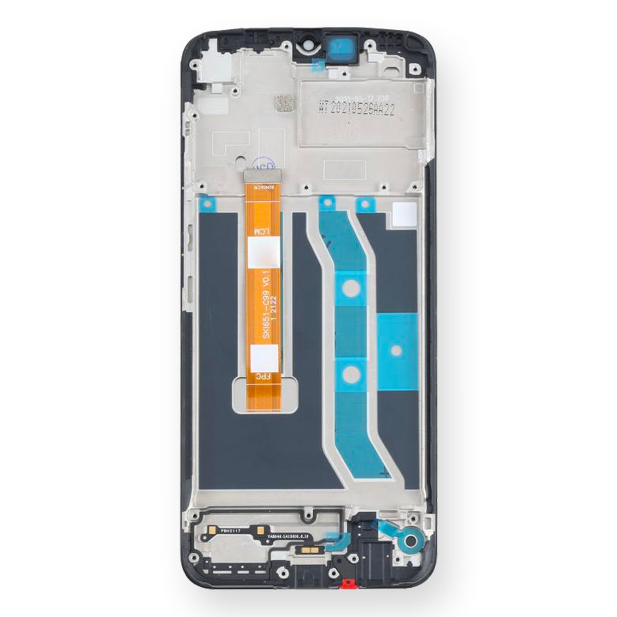 Display Schermo Lcd + Frame Oppo Realme C21Y RMX3261 RMX3263 Touch Screen Vetro Nero
