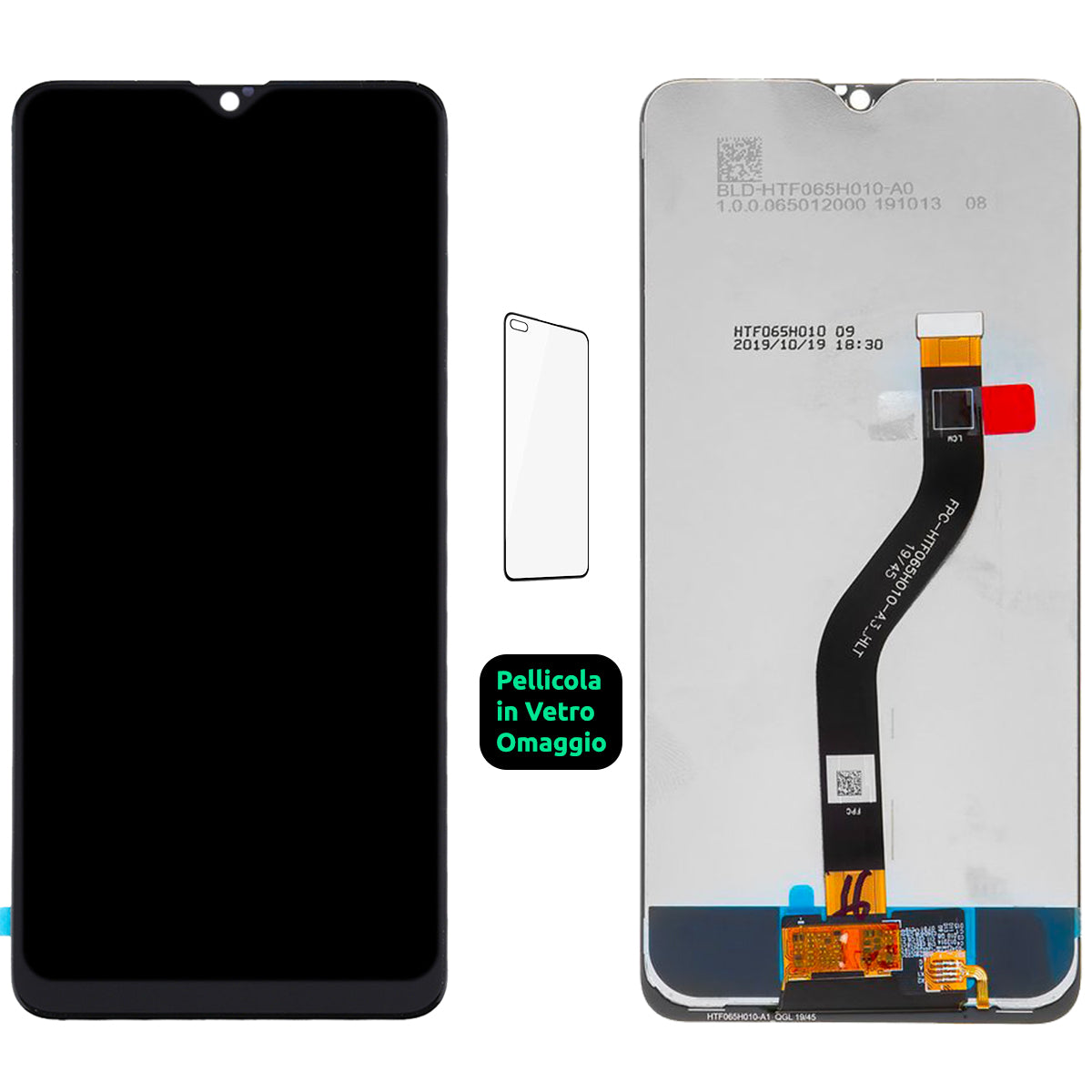 Display Schermo Lcd Samsung Galaxy A20S SM-A207F Touch Screen Vetro Nero