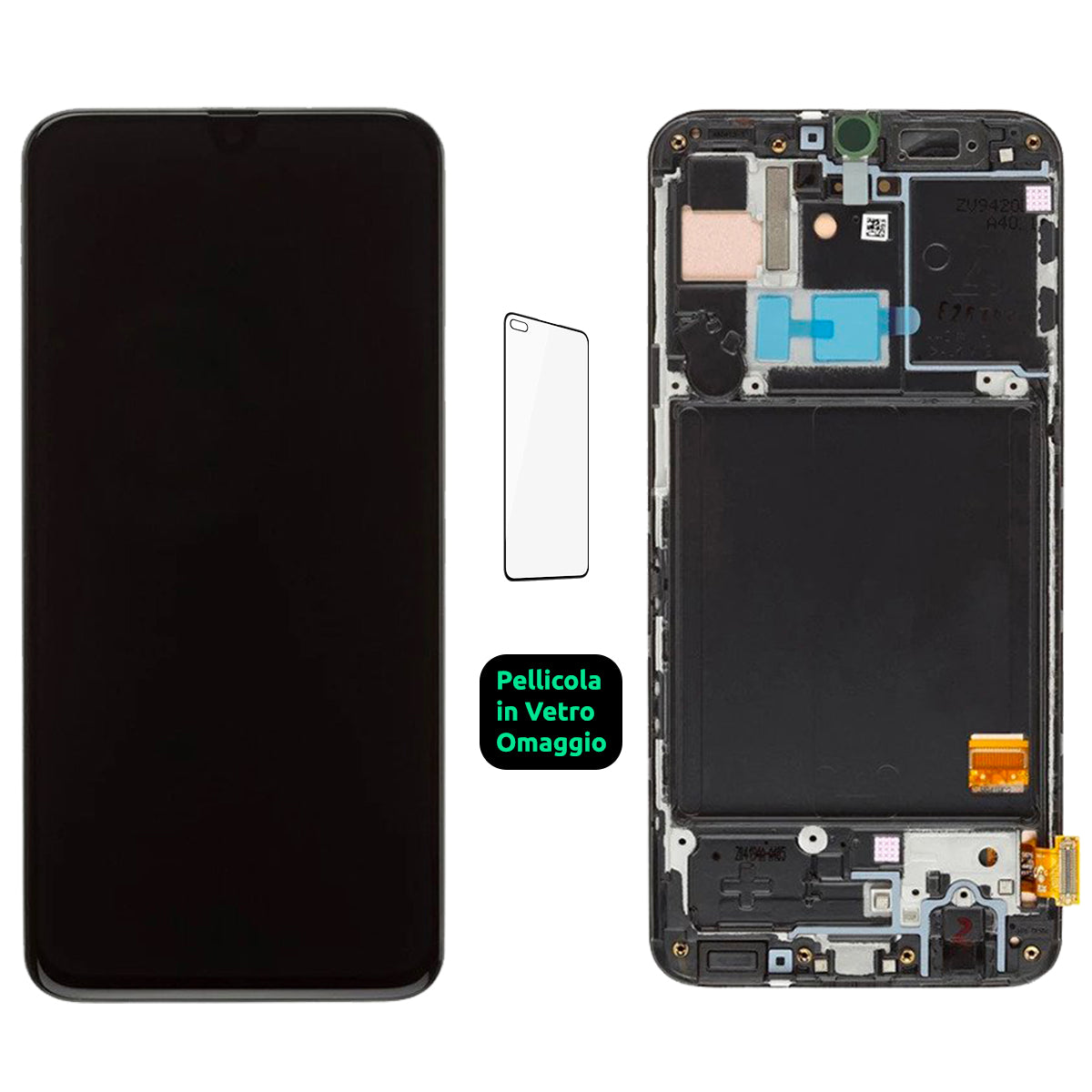 Display Schermo Lcd + Frame Samsung Galaxy A40 SM-A405F Touch Screen Vetro Nero