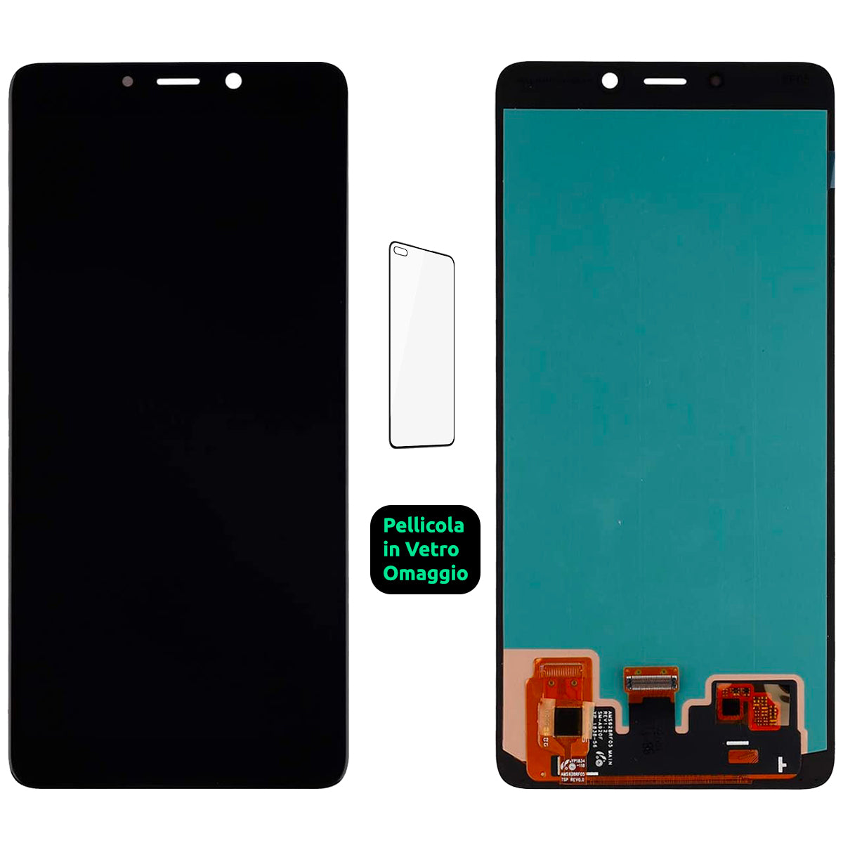 Display Schermo Lcd Oled Samsung Galaxy A9 2018 SM-A920 Touch Screen Vetro Nero