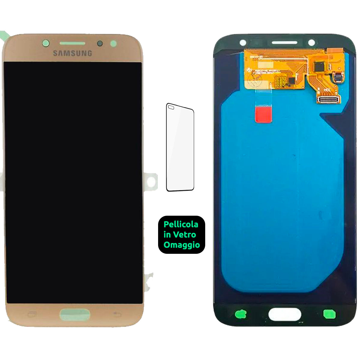 Display Schermo Lcd Oled Samsung Galaxy J7 2017 SM-J730F Touch Screen Vetro Gold