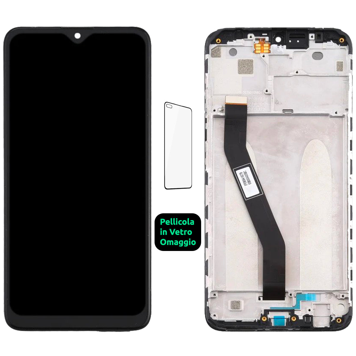 Display Schermo Lcd + Frame Xiaomi Redmi 8 M1908C3IG / 8A M1908C3KG Touch Screen Vetro Nero