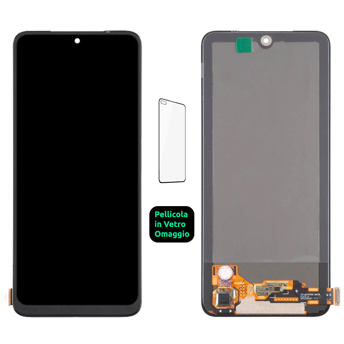 Display Schermo Lcd Xiaomi Redmi Note 10 4g M2101K7AI AG / Note 10S M2101K7BG Touch Screen Vetro Nero