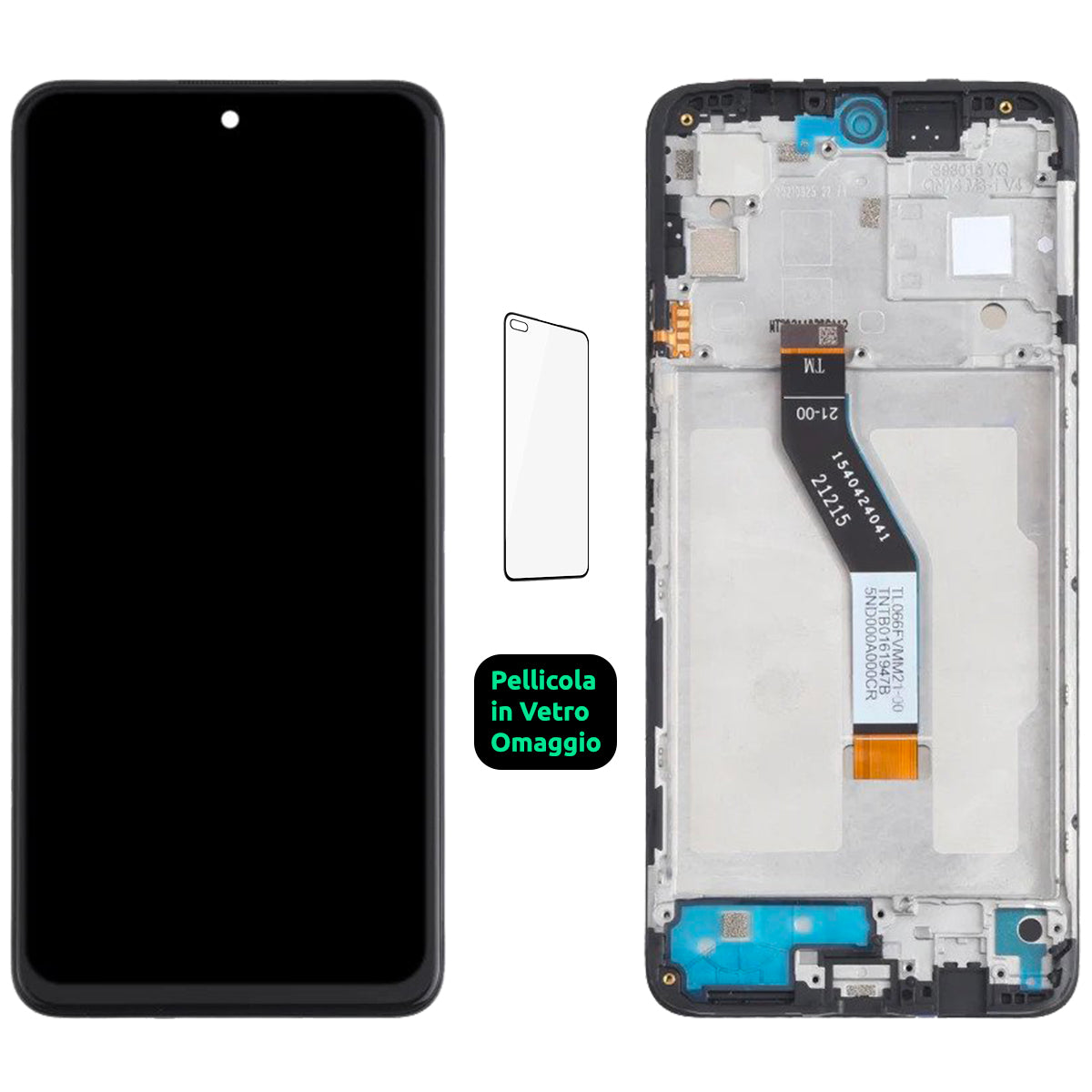 Display Schermo Lcd + Frame Xiaomi Redmi Note 11S / 11T / Poco M4 Pro 5g Touch Screen Vetro Nero