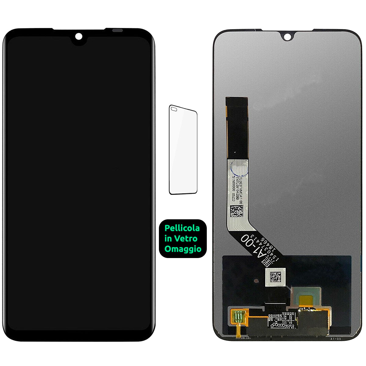 Display Schermo Lcd Xiaomi Redmi Note 7 / 7 Pro M1901F7G M1901F7H M1901F7S Touch Screen Vetro Nero