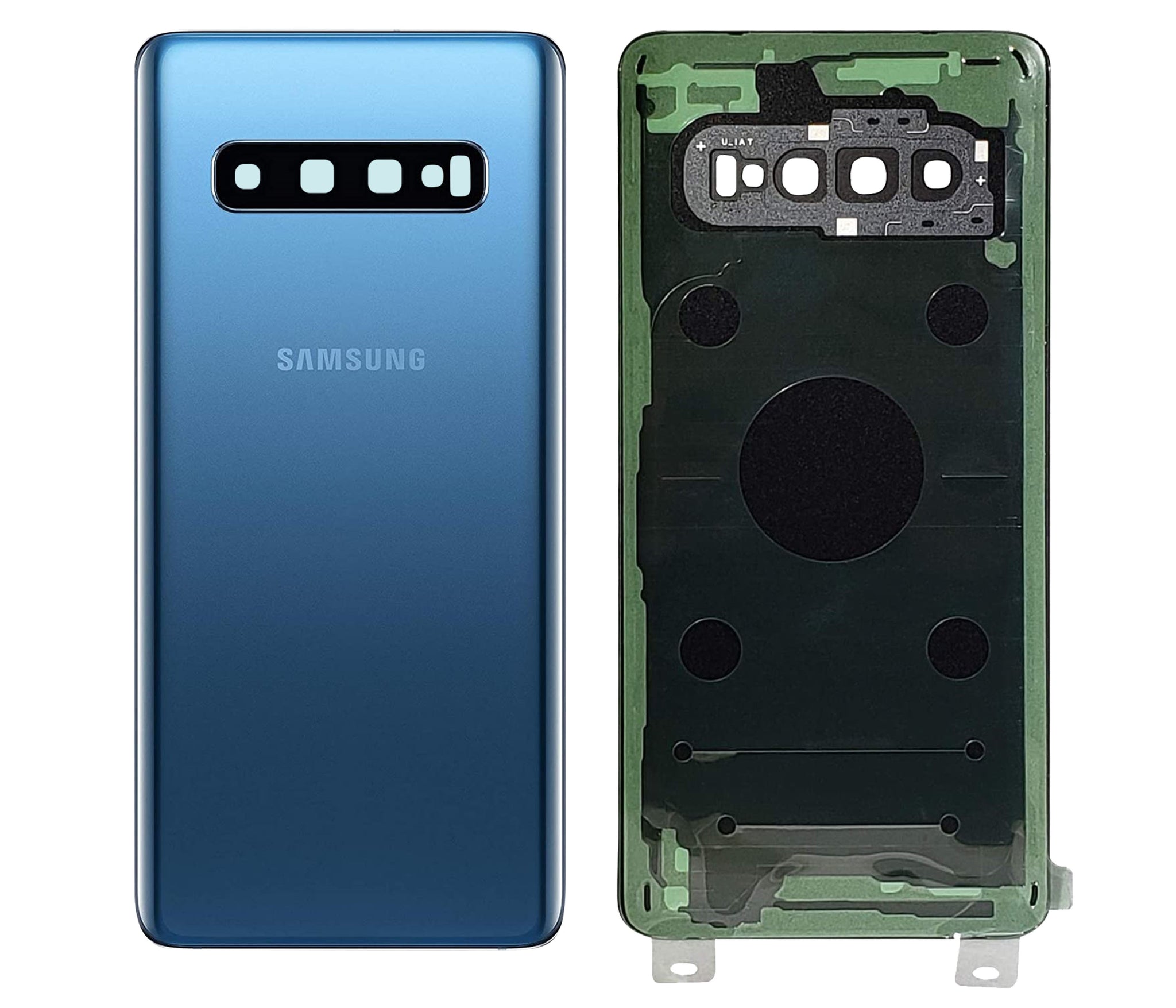 Scocca Posteriore per Samsung S10 SM-G973F Telaio Vetro Coperchio Back Cover Copri Batteria