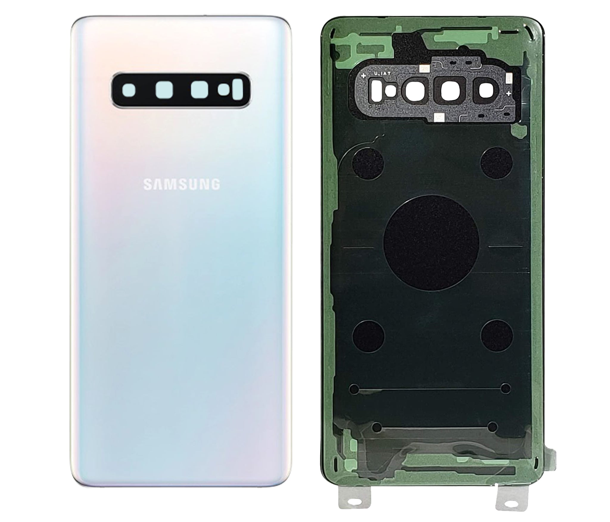 Scocca Posteriore per Samsung S10 SM-G973F Telaio Vetro Coperchio Back Cover Copri Batteria