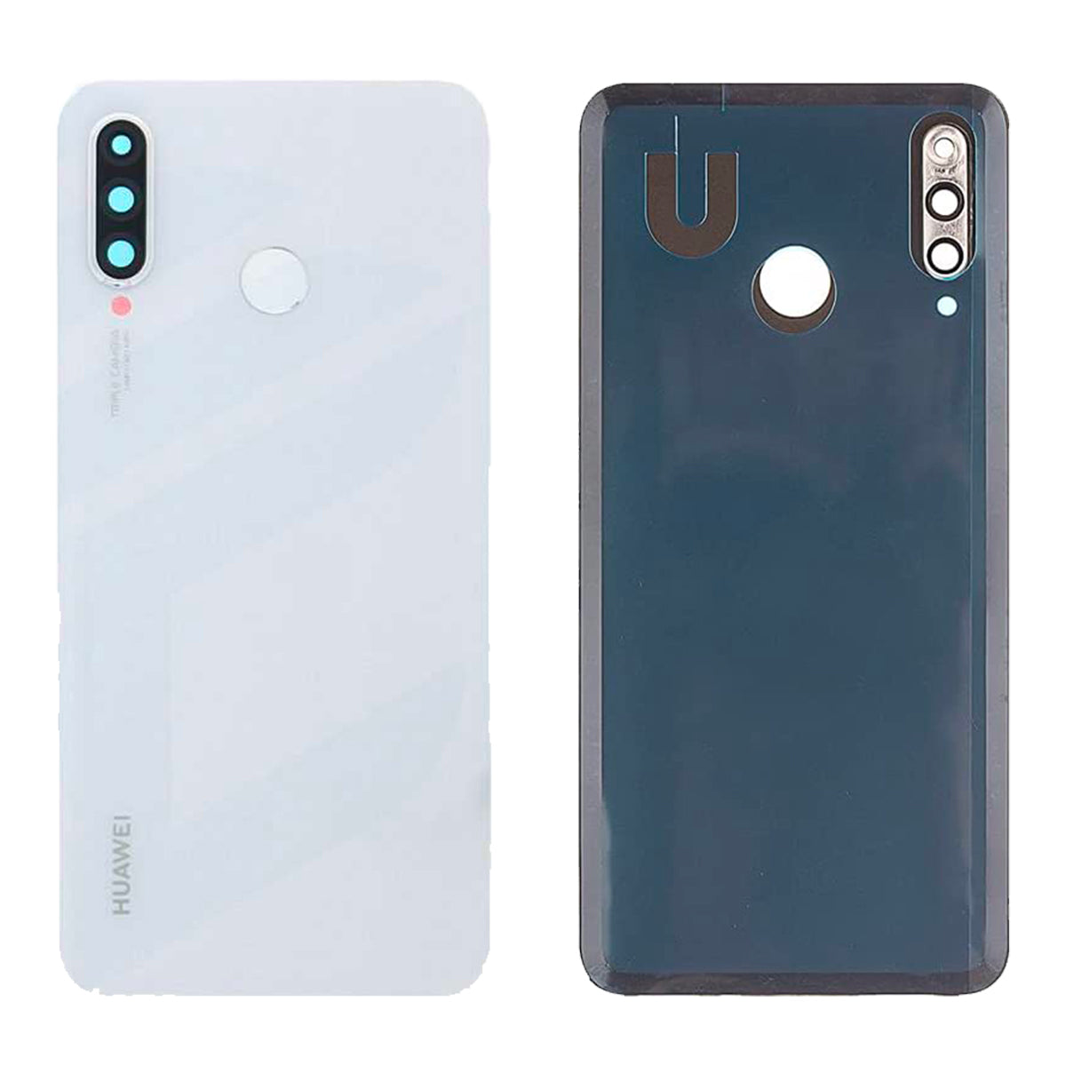 Scocca Posteriore + Vetro Fotocamera per Huawei P30 Lite 48Mpx MAR-LX1A LX1M LX2J Telaio Vetro Coperchio Back Cover Copri Batteria