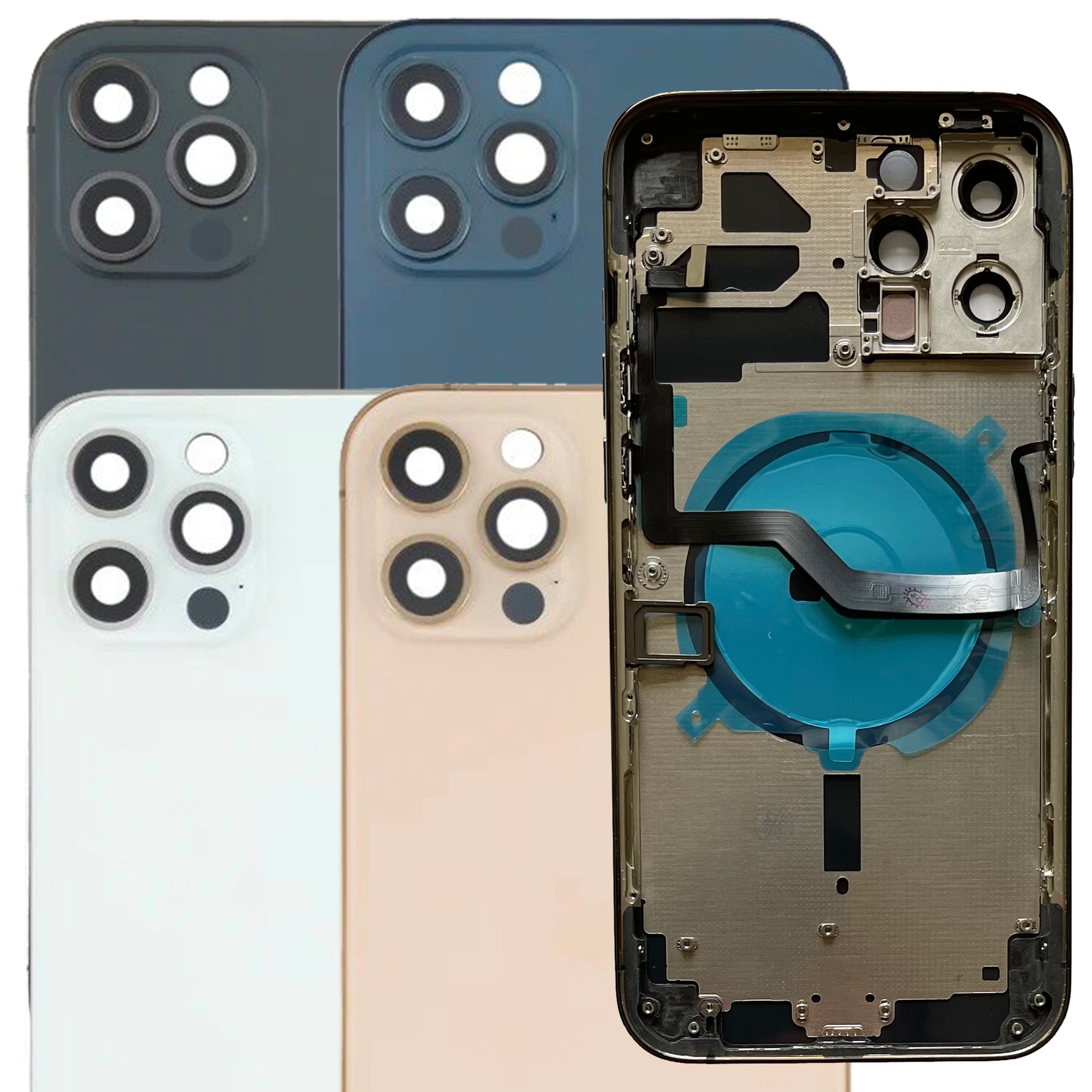 Scocca Posteriore Frame Telaio per Apple Iphone 12 Pro Max Back Case Cover