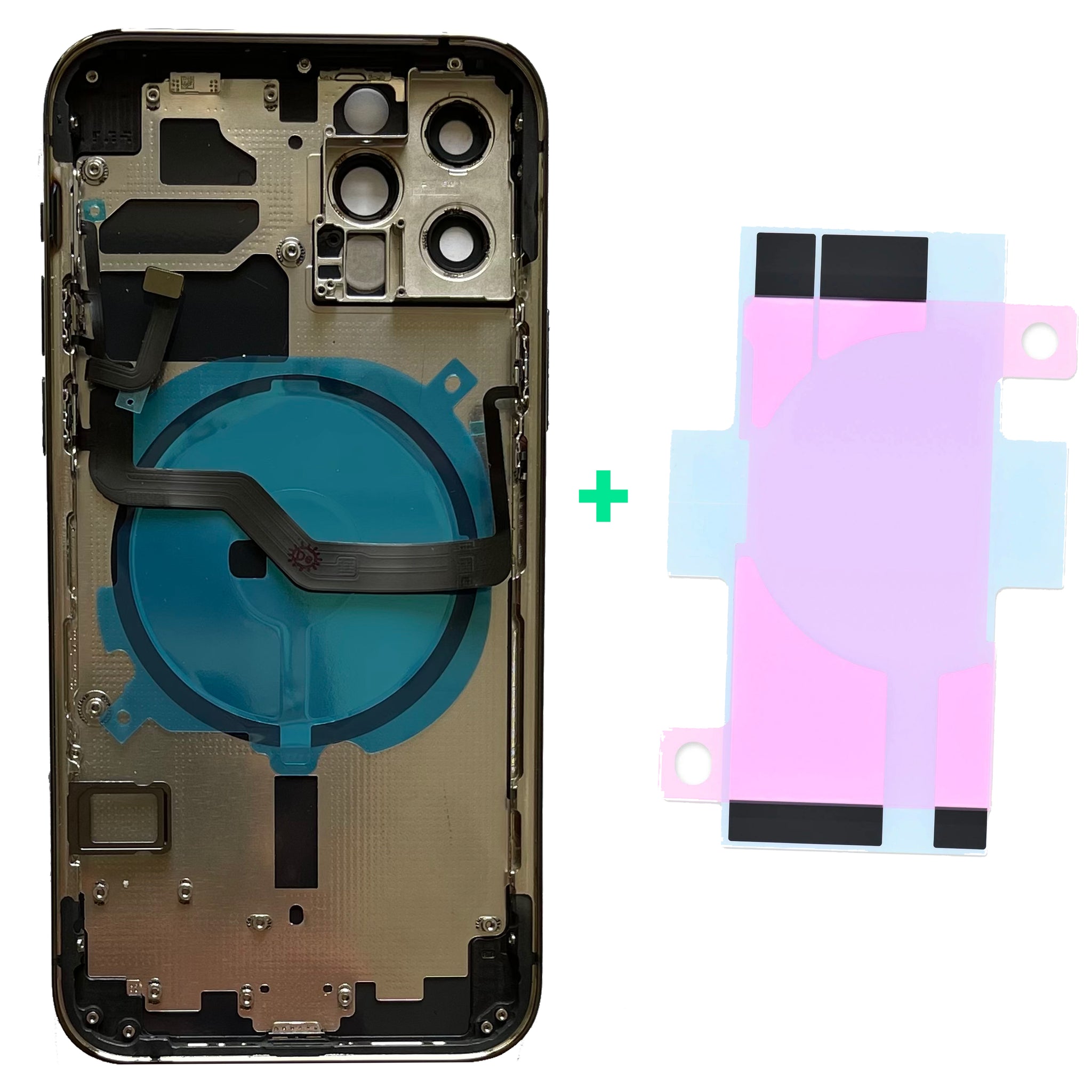 Scocca Posteriore Frame Telaio per Apple Iphone 12 Pro Back Case Cover