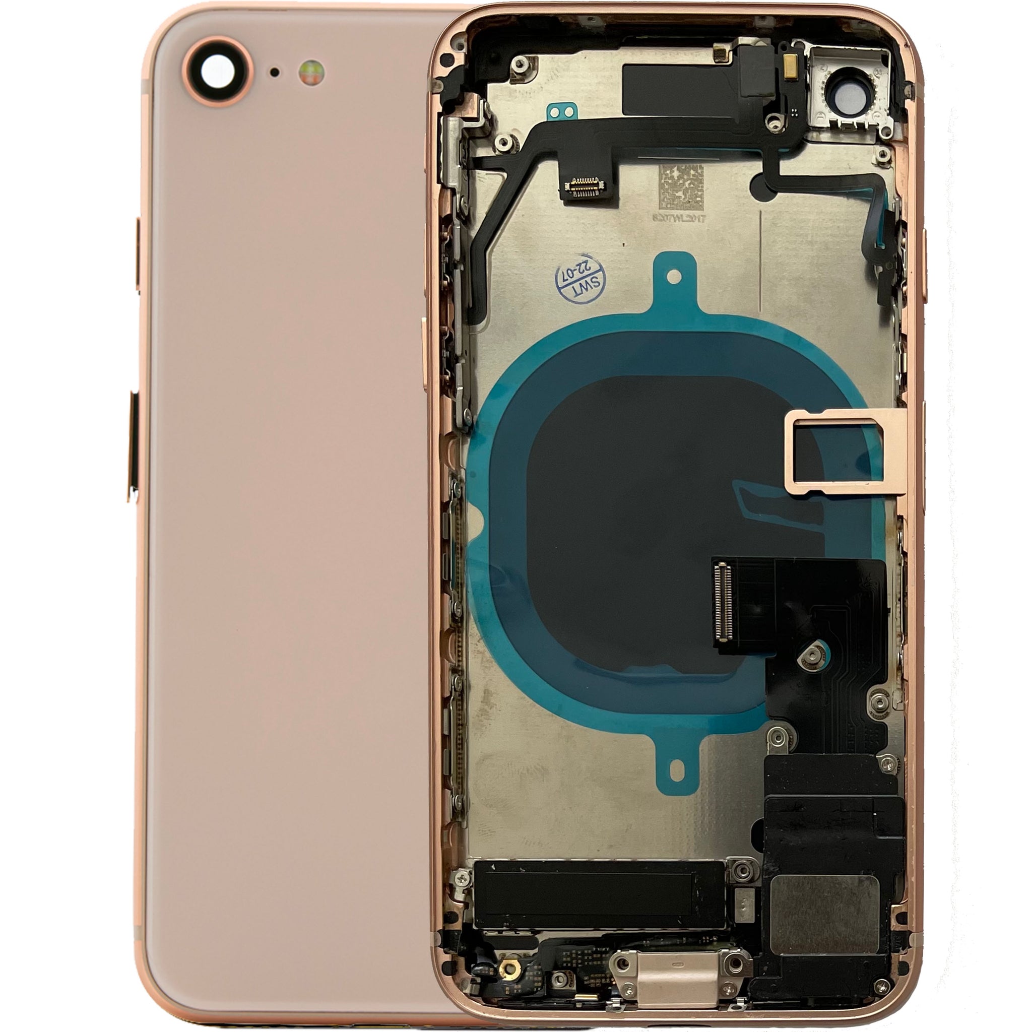 Scocca Posteriore Frame Telaio per Apple Iphone 8 Back Case Cover